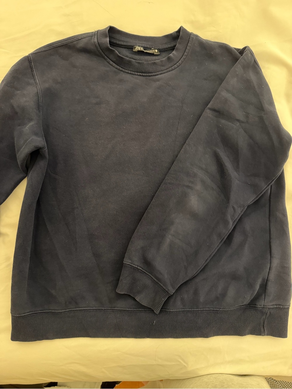 Zara Women's Crewneck Sweatshirt - Navy
